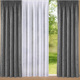 Klassisch - Flammgarn-Store mit Automatikfaltenband – Farbe WEISS – Ansicht 3 Klassisch - Flammgarn-Store mit Automatikfaltenband, in Größe 140 (H120xB300 cm) bis 298 (H245xB600 cm), in Farbe CREME – Farbe WEISS – Ansicht 3
