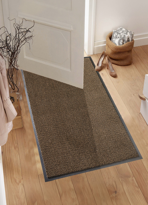 Läufer & Stufenmatten - Vielseitiger Schmutzfangläufer nach Ihren Wunschmaßen, in Größe 104 (Läufer, 120 cm breit) bis 105 (Läufer, 90 cm breit), in Farbe BLAU Ansicht 6