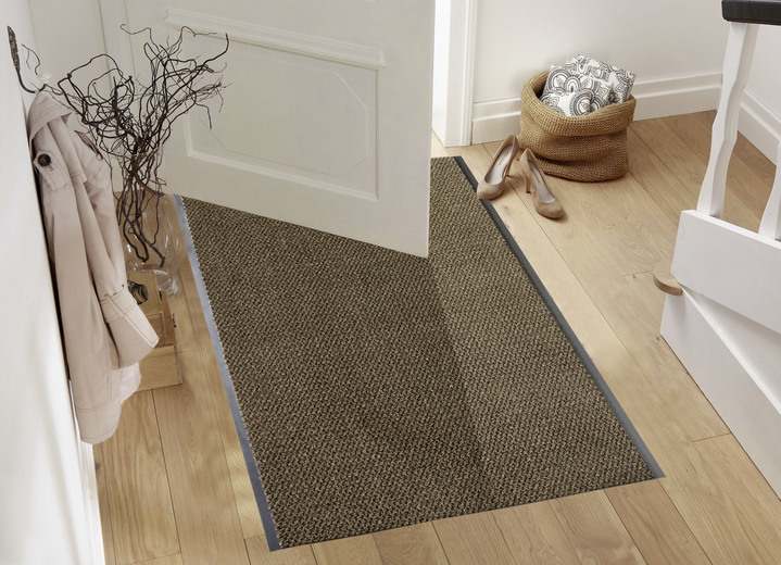 Läufer & Stufenmatten - Vielseitiger Schmutzfangläufer nach Ihren Wunschmaßen, in Größe 104 (Läufer, 120 cm breit) bis 105 (Läufer, 90 cm breit), in Farbe BLAU Ansicht 4