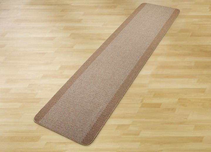 Läufer & Stufenmatten - Perfekte Läufer nach Ihrem Wunschmaß, in Größe 100 (50 cm breit) bis 106 (100 cm breit), in Farbe BRAUN Ansicht 1