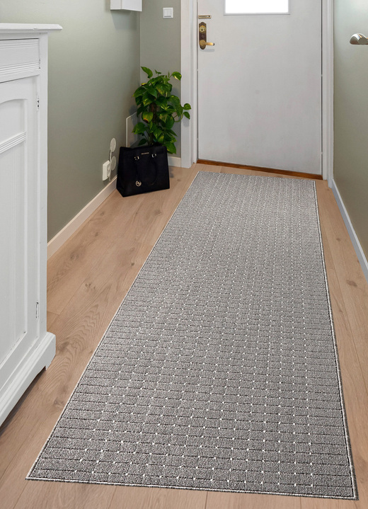 Läufer & Stufenmatten - Läufer in Wunschlänge mit rutschhemmender Latex-Rückseite, in Größe 102 (67 cm breit) bis 106 (100 cm breit), in Farbe BEIGE Ansicht 4