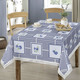 Tischdecken - Pflegeleichte Wachstuch-Tischdecke – Farbe BLAU – Ansicht 1 Tischdecken - Pflegeleichte Wachstuch-Tischdecke, in Größe 108 (Tischdecke, 80/ 80 cm) bis 140 (Tischdecke, 140/210 cm), in Farbe BLAU – Farbe BLAU – Ansicht 1