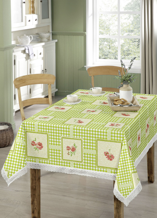 Tischdecken - Pflegeleichte Wachstuch-Tischdecke Ansicht 7 Tischdecken - Pflegeleichte Wachstuch-Tischdecke, in Größe 108 (Tischdecke, 80/ 80 cm) bis 140 (Tischdecke, 140/210 cm), in Farbe BLAU Ansicht 7