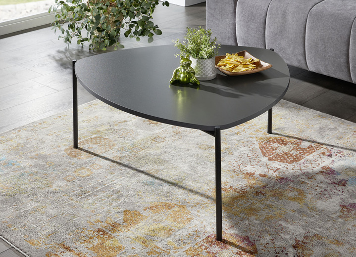 Couchtische - Couchtisch im Loft-Design mit Metallgestell, in Farbe EICHE Ansicht 10