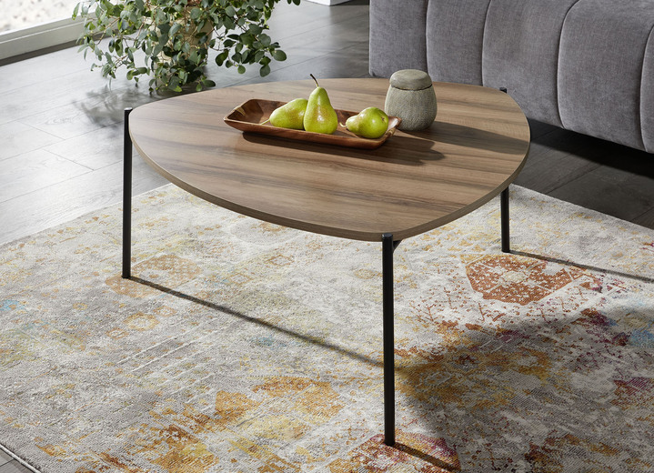 Couchtische - Couchtisch im Loft-Design mit Metallgestell, in Farbe EICHE Ansicht 6