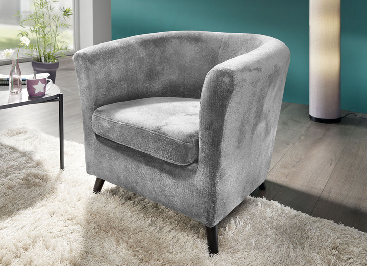 Sessel - Pflegeleichter Sessel auf Holzfüßen, in Farbe BEIGE Ansicht 3