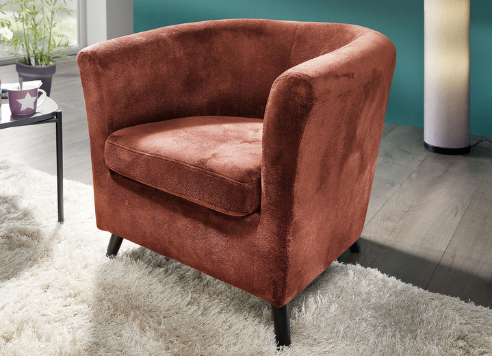 Sessel - Pflegeleichter Sessel auf Holzfüßen, in Farbe BEIGE Ansicht 4