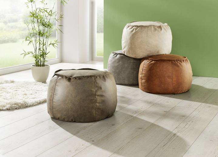 Hocker & Sitzwürfel - Sitzhocker ø 60 cm, in Farbe DUNKELGRÜN Ansicht 2