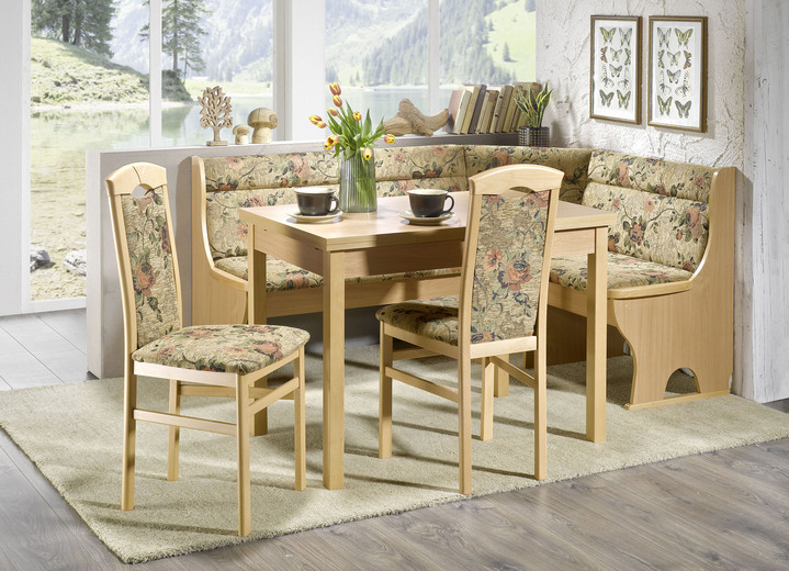 Stühle & Sitzbänke - Esszimmermöbel aus massiven Buchenholz, in Farbe BUCHE-BLAU, in Ausführung Stühle, 2er-Set Ansicht 5