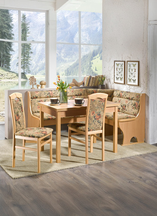 Stühle & Sitzbänke - Esszimmermöbel aus massiven Buchenholz, in Farbe BUCHE-BLAU, in Ausführung Stühle, 2er-Set – Farbe BUCHE-BRAUN – Ansicht 