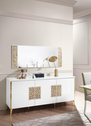 Sideboard, 3-türig, mit italienischem Charme