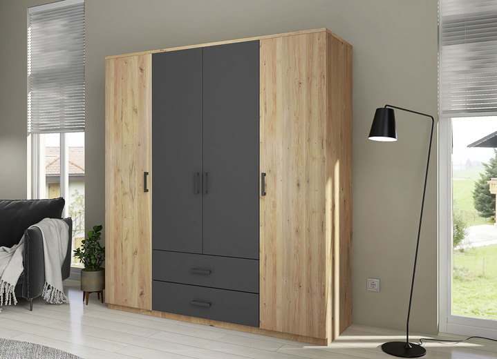 - Kleiderschrank, in Farbe ARTISAN EICHE-ANTHRAZIT, in Ausführung Kleiderschrank Ansicht 1