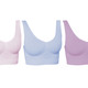 Wäsche - Wohlfühl-BH, 3er-Set, in Größe 3XL (52/54) bis XXL (48/50), in Farbe ROSA-LAVENDEL-BLAU – Farbe ROSA-LAVENDEL-BLAU – Ansicht 1