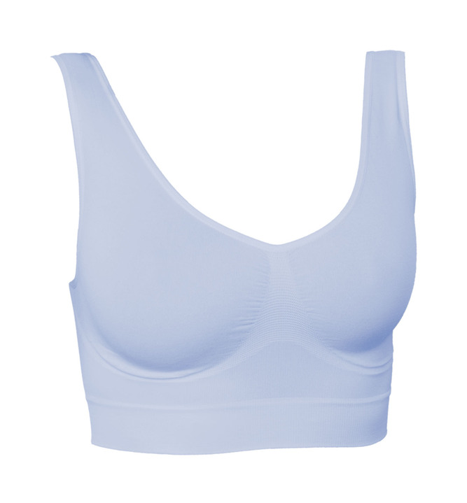 Wäsche - Wohlfühl-BH, 3er-Set Ansicht 2 Wäsche - Wohlfühl-BH, 3er-Set, in Größe 3XL (52/54) bis XXL (48/50), in Farbe ROSA-LAVENDEL-BLAU Ansicht 2