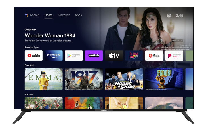 Fernseher - Grundig 4K-Ultra-HD-OLED-Fernseher, in Farbe SCHWARZ Ansicht 2