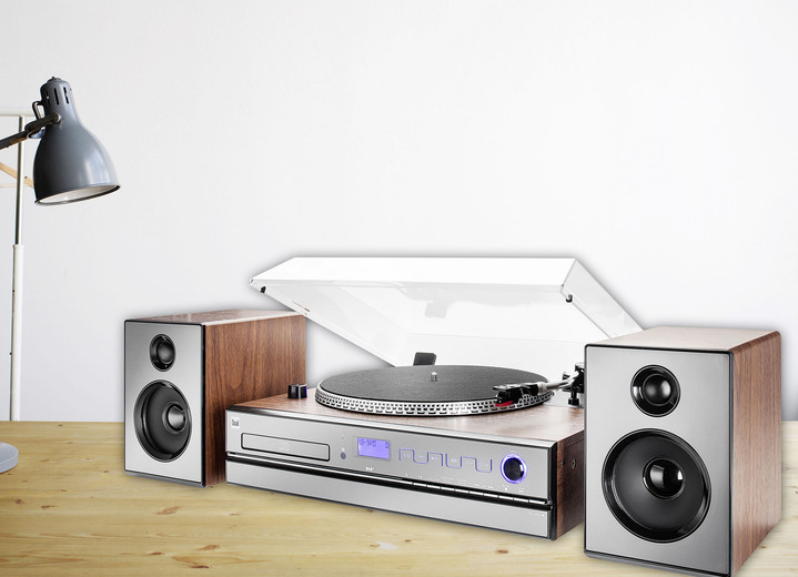 - Dual NR100X Nostalgie-Stereoanlage, in Farbe BRAUN Ansicht 2