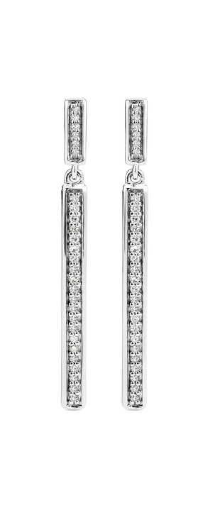 Ohrschmuck - Schicke Ohrstecker mit 54 Diamanten Ansicht 2 Ohrschmuck - Schicke Ohrstecker mit 54 Diamanten, in Farbe  Ansicht 2