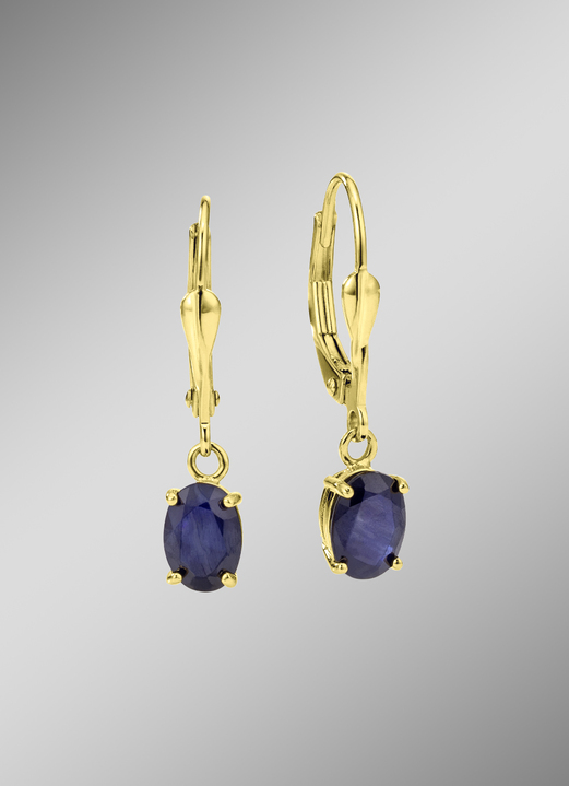 Ohrschmuck - Bezaubernde Ohrringe mit echtem Edelstein Ansicht 5 Ohrschmuck - Bezaubernde Ohrringe mit echtem Edelstein, in Farbe , in Ausführung ECHT RUBIN Ansicht 5