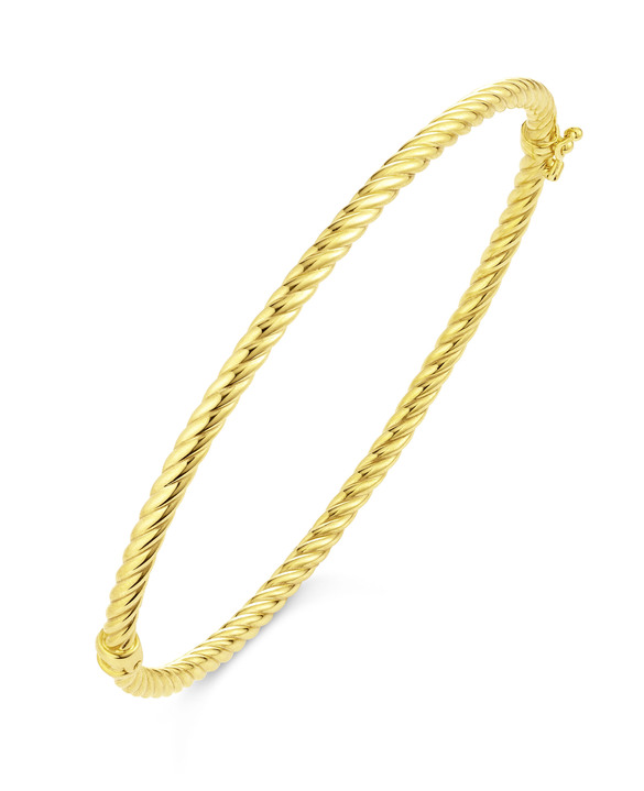 Armbänder - Gedrehter Armreif mit Steckschloss, in Farbe  Ansicht 2