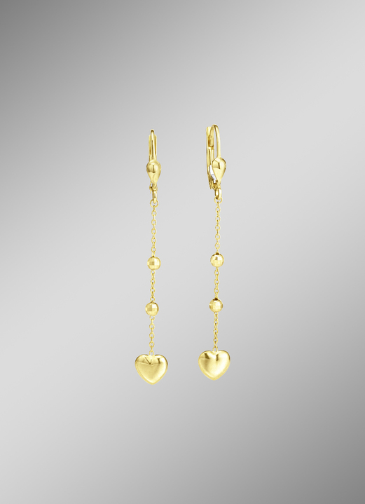 Ohrschmuck - Süße Herz-Ohrringe, in Farbe  Ansicht 1
