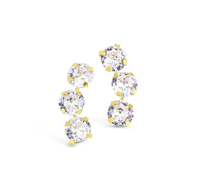 Ohrschmuck - Ohrstecker mit Zirkonia Ansicht 2 Ohrschmuck - Ohrstecker mit Zirkonia, in Farbe  Ansicht 2