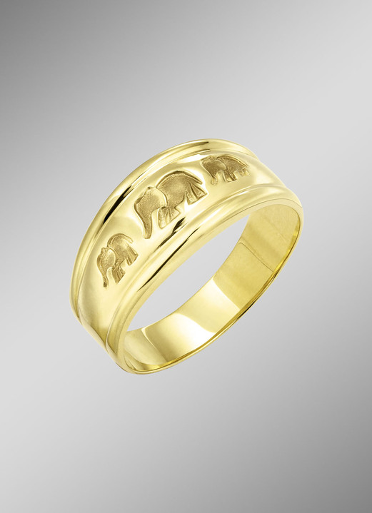 Ringe - Mattierter Damenring aus Gold, in Größe 160 bis 220, in Farbe  Ansicht 1