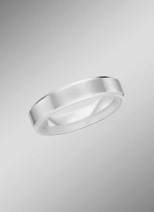 Trauringe - Mattierter Trauring in Silber 925/- fein, in Größe 160 bis 240, in Farbe , in Ausführung ohne synth. Zirkonia Ansicht 5