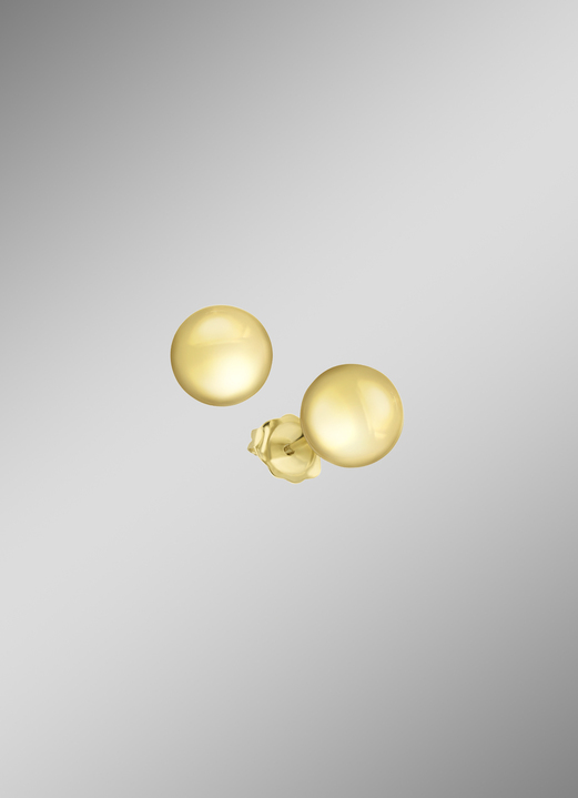 Ohrschmuck - Glänzende Kugelohrstecker, in Farbe  Ansicht 7