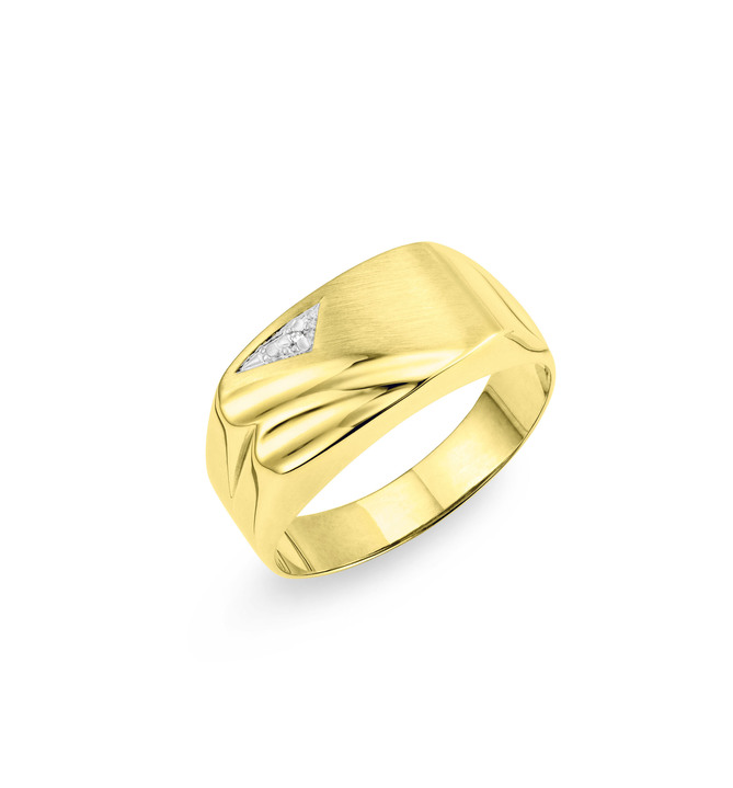 Ringe - Herrenring mit Diamant, in Größe 180 bis 240, in Farbe  Ansicht 2