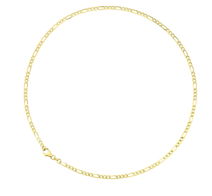 Halsketten - Diamantierte Figarokette, in Farbe  Ansicht 2