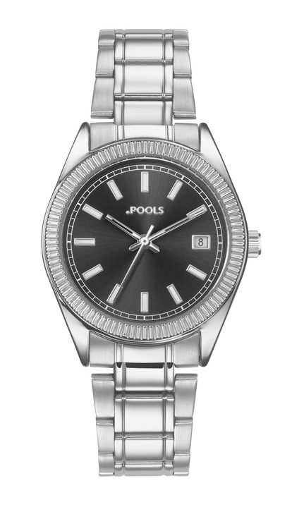 Stahlband / Metallband - Klassische Quartz-Damenuhr Pools 1938, in Farbe  Ansicht 2