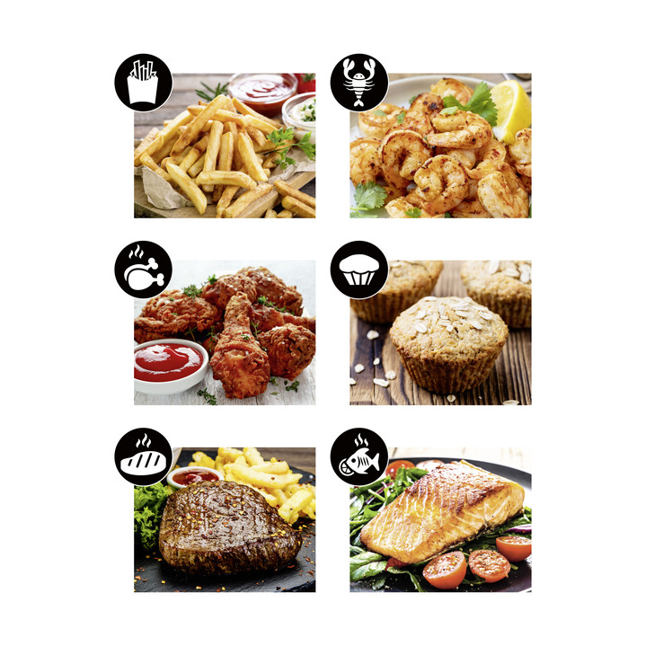 Heißluftfritteusen - Energiesparende Heißluftfritteuse Ansicht 3 Heißluftfritteusen - Energiesparende Heißluftfritteuse, in Farbe SCHWARZ-SILBER Ansicht 3