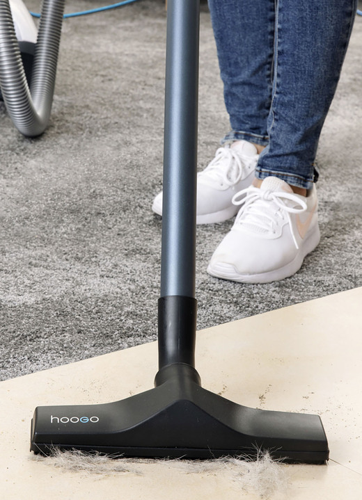 Mit Kabel - Hoogo B3+ Bodenstaubsauger - Kraftvoll, wendig und leise, in Farbe WEISS-GRAU Ansicht 3