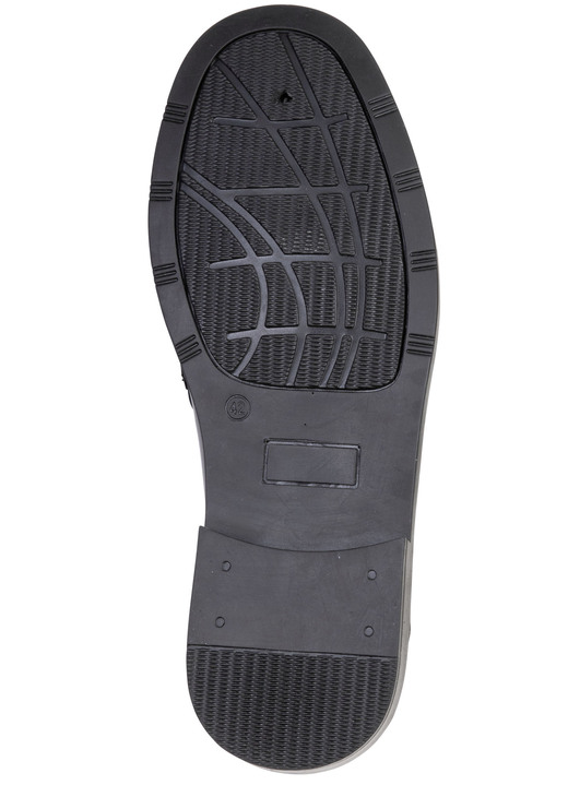 Slipper & Schnürschuhe - GINO GALANTE, schicke Herren-Slipper, mit Gummizug, in Größe 039 bis 046, in Farbe SCHWARZ Ansicht 3