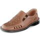 Slipper & Schnürschuhe - GINO GALANTE, sommerliche Herren-Slipper, mit Gummizug – Farbe COGNAC – Ansicht 1 Slipper & Schnürschuhe - GINO GALANTE, sommerliche Herren-Slipper, mit Gummizug, in Größe 040 bis 046, in Farbe SCHWARZ – Farbe COGNAC – Ansicht 1