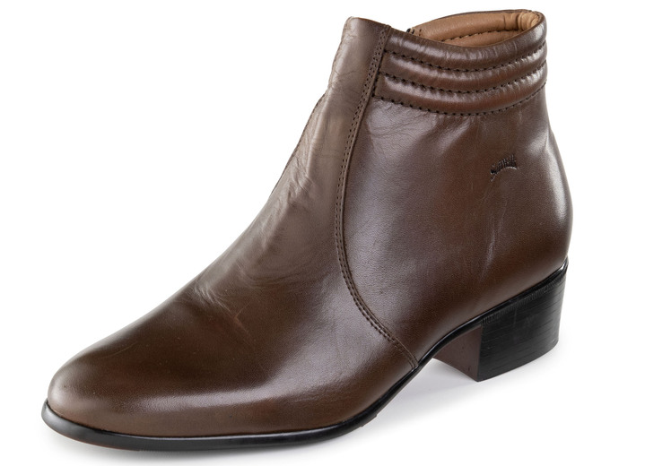 Stiefeletten - GINO GALANTE, elegante Herren-Stiefeletten, mit Reißverschluss, in Größe 040 bis 046, in Farbe MOKKA Ansicht 1