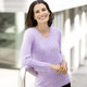 Pullover & Strickmode - Pullover aus superweichem Effektgarn – Farbe FLIEDER – Ansicht 1 Pullover & Strickmode - Pullover aus superweichem Effektgarn, in Größe 036 bis 052, in Farbe FLIEDER – Farbe FLIEDER – Ansicht 1