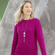 - Pullover mit Struktur, in Größe 036 bis 052, in Farbe MAGENTA – Farbe MAGENTA – Ansicht 1