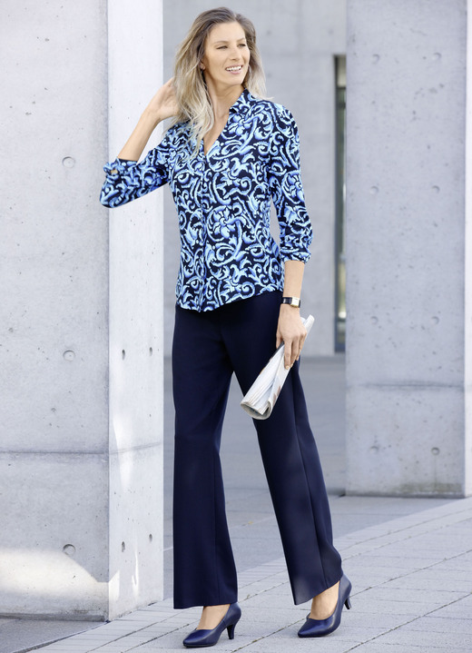 Hosen in Schlupfform - Hose in angesagter Palazzo-Form, in Größe 018 bis 054, in Farbe SCHWARZ Ansicht 5