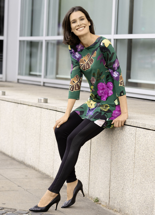 Hosen - Leggings im interresanten Materialmix, in Größe 018 bis 092, in Farbe MARINE Ansicht 15