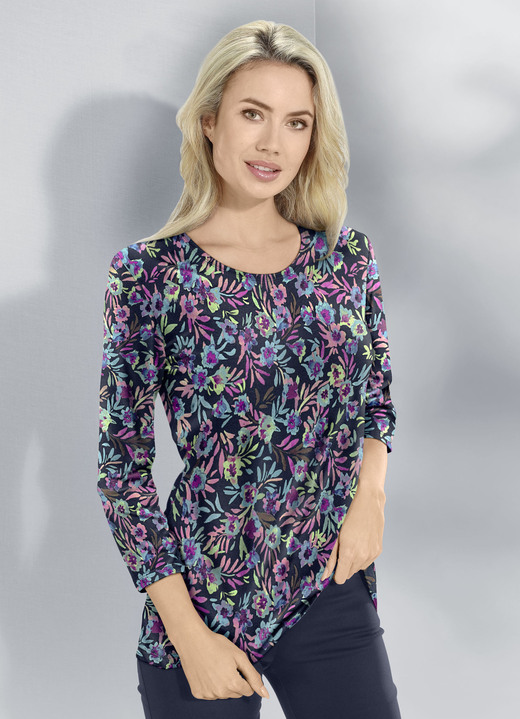 3/4-Arm - Pullover in Feinstrick 3/4-Arm - Pullover in Feinstrick, in Größe 038 bis 054, in Farbe MULTICOLOR