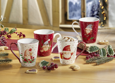 Weihnachtstassen, 4er-Set