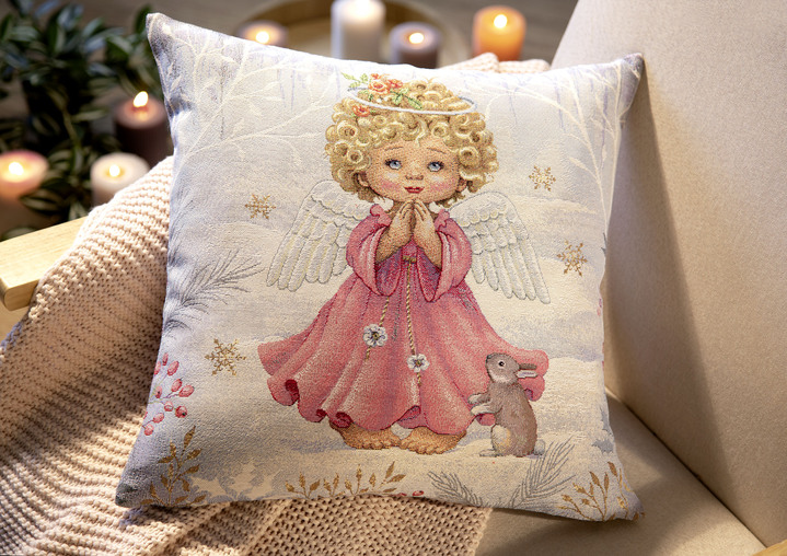 - Kissenbezug Engel im Schnee, in Farbe BUNT Ansicht 2