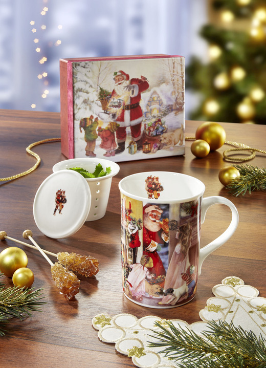 - Weihnachtstee/Tassen-Set, in Farbe BUNT