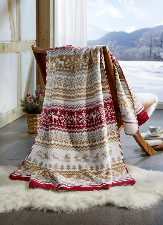 Kuschelige Wohndecke mit winterlichen Motiven - Decken | BADER | Wohndecken