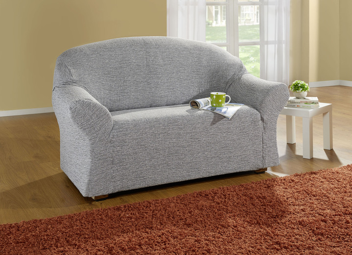 Sessel- & Sofaüberwürfe - Stretchbezüge, in Größe 101 (Sesselbezug) bis 106 (Stuhlbezug), in Farbe BRAUN Ansicht 11