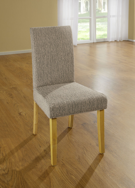 Sessel- & Sofaüberwürfe - Stretchbezüge, in Größe 101 (Sesselbezug) bis 106 (Stuhlbezug), in Farbe BRAUN Ansicht 8