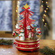 Weihnachtliche Dekorationen - Spieldose Weihnachtsbaum, in Farbe ROT