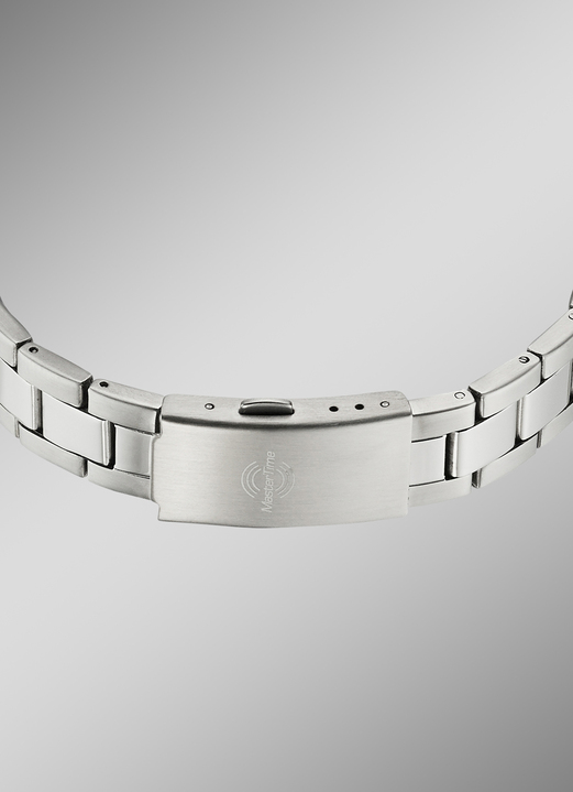 Stahlband / Metallband - Klassische Damenuhr mit Funkuhrwerk, in Farbe  Ansicht 3