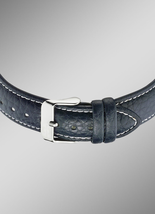 Funkuhren/Solaruhren - Schöne Herren-Lederarmbanduhr Ansicht 3 Funkuhren/Solaruhren - Schöne Herren-Lederarmbanduhr, in Farbe  Ansicht 3